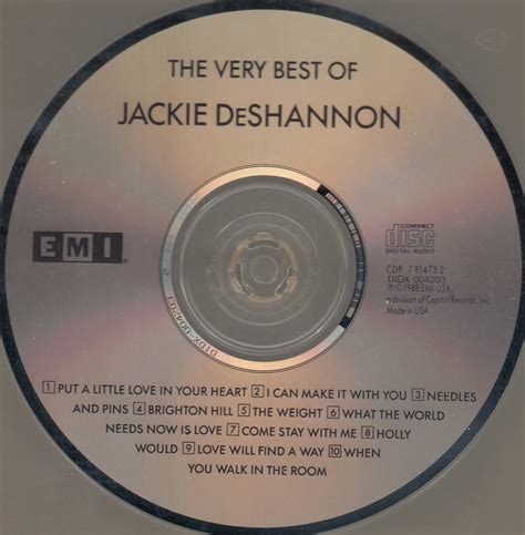 Yahooオークション 輸 Jackie Deshannon The Very Best Of Jackie D