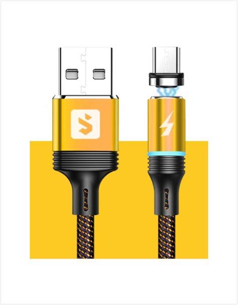 Cabo Sumexr USB X Micro USB V8 1m Nylon Magnético Dados Carga 2