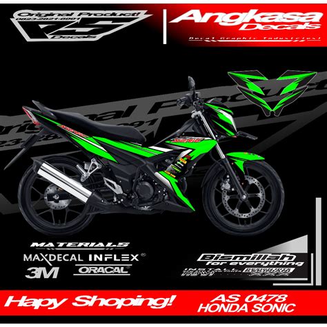 Jual Decals Stiker Fullbody Custom Motor Honda Sonic Decal