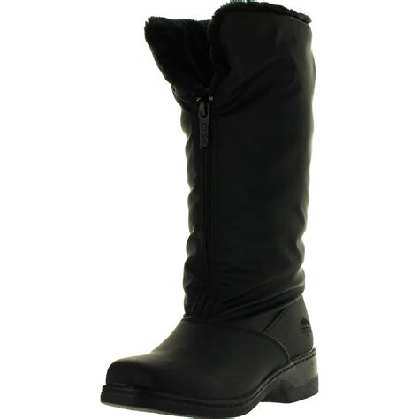 Totes Womens Cynthia Winter Waterproof Snow Boots Black 7