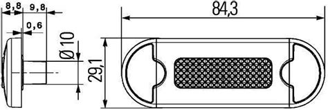 Hella Feu Position Auxiliaire Marqueur Lampe Avant Led V V Pf