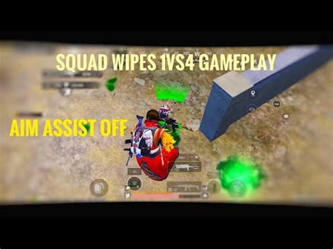 Squad Wipes In Solo Vs Squad Match On Iphone Bgmi Aim Assist Off