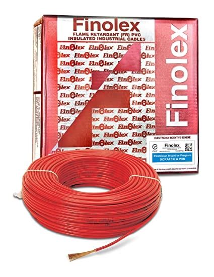 Finolex S Pvc Fr Ins V Hv Indl Cable Sqmm Core Red M