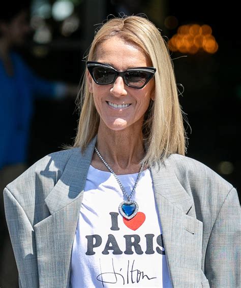 Celine Dion Debuts Dramatic Blunt Bob Haircut In Paris