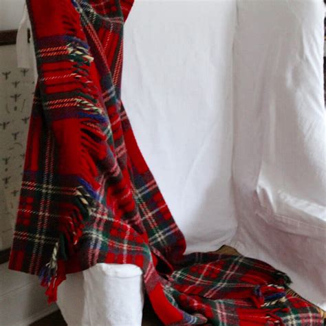 Royal Stewart Wooly Tartan Throw Nora Murphy Country House