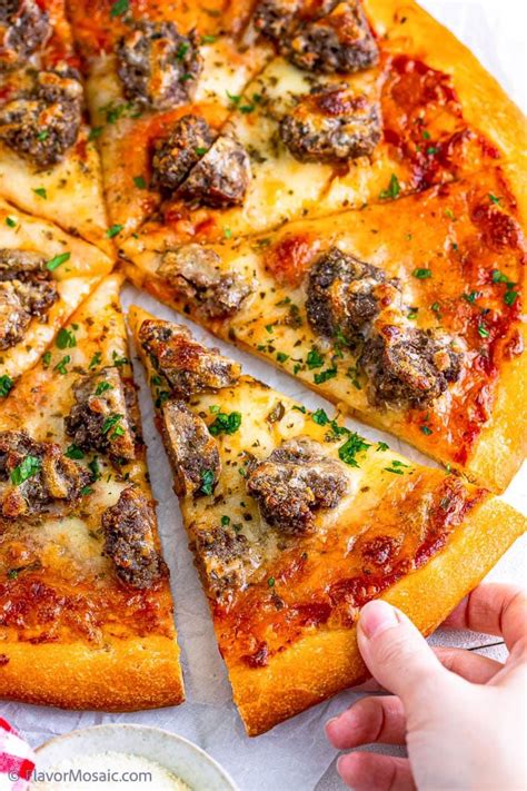 Spicy Meatball Pizza Recipe