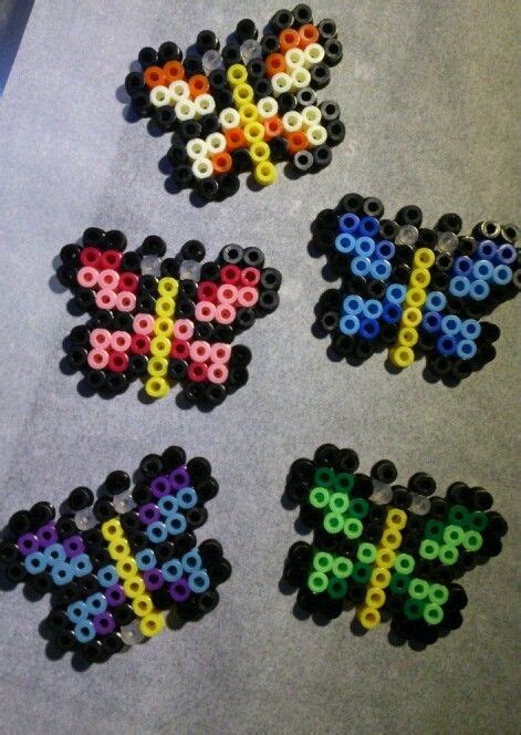 Butterflies Hama Perler Beads By Sonja Ahacarne Melty Bead Patterns