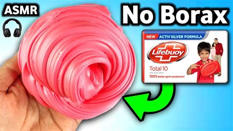 Lifebuoy No Borax Slime💦👅🎧 How To Make Slime Without Borax How To Make Slime With Lifebuoy Soap