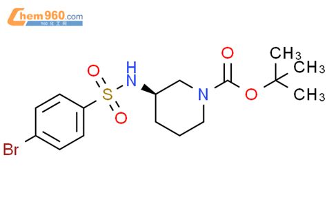 1002360 19 1 Tert Butyl 3R 3 4 Bromophenyl Sulfonylamino Piperidine