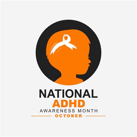 Vector Illustration Of National Adhd Awareness Month Is Observed Every