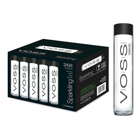 Voss Sparkling Water Glass 375 Ml X 24 Room Service Q8