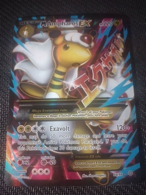 Mega Ampharos Ex 88 98 Ampharos Ex 87 98 Full Arts Pokémon Ancient Origins Ebay