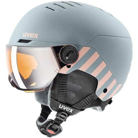 Uvex Rocket Jr Visor Rhino Blush Matt Casque De Ski