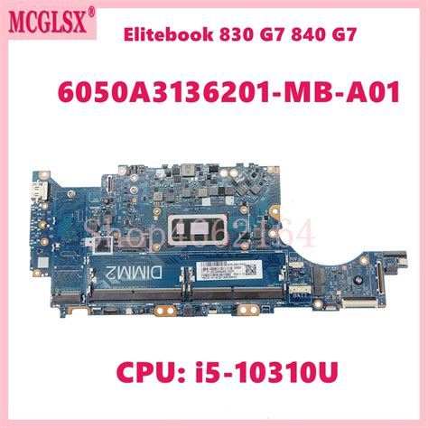 6050A3136201 MB A01 With I5 10310U CPU Notebook Mainboard For HP