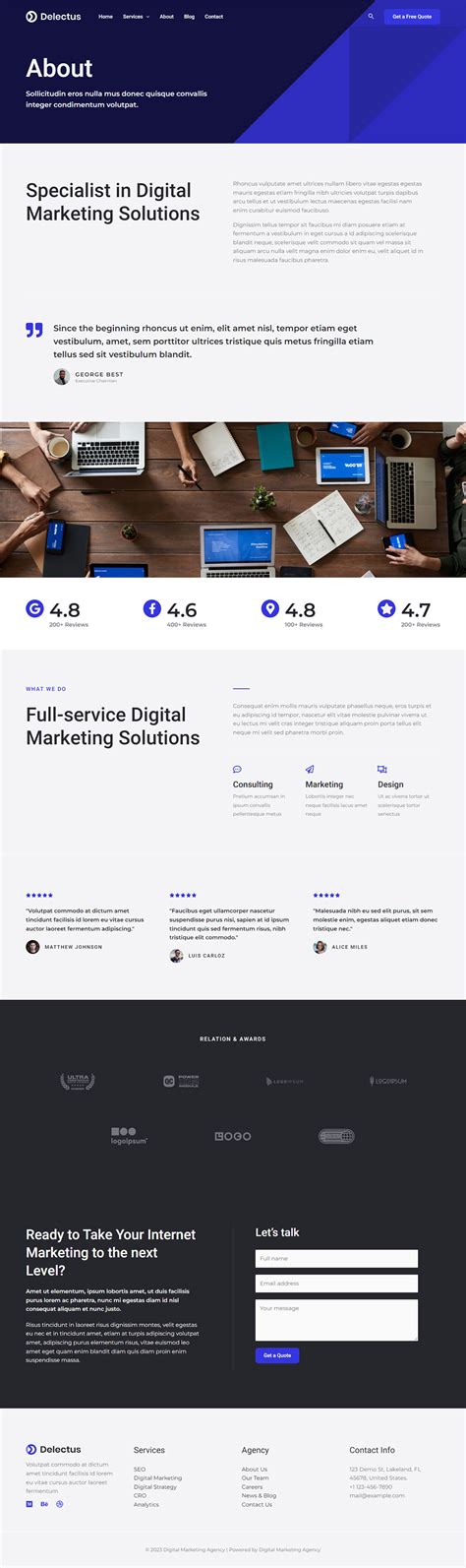 Digital Marketing Agency – Professional agency website template