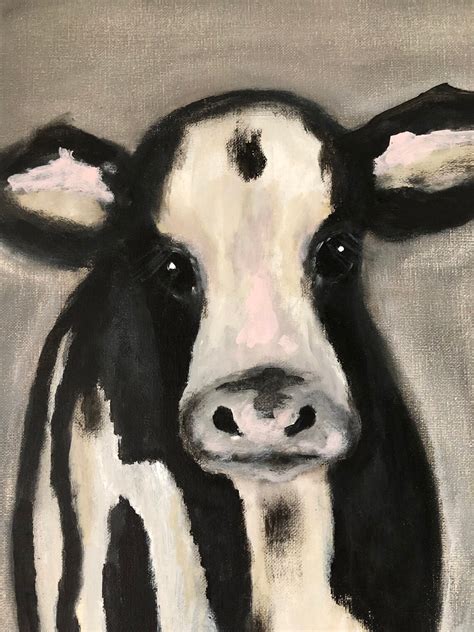 Original Calf Painting 165x205x34 Etsy