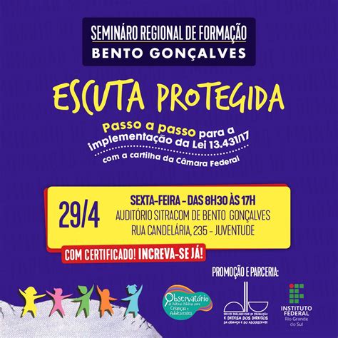 Seminário sobre Lei da Escuta Protegida ocorre nesta sexta feira