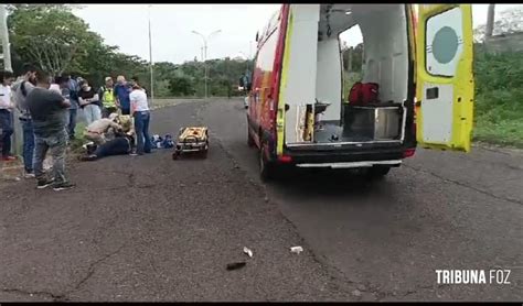 Motociclista Socorrido Pelo Siate Ap S Colis O Na Av Beira Rio