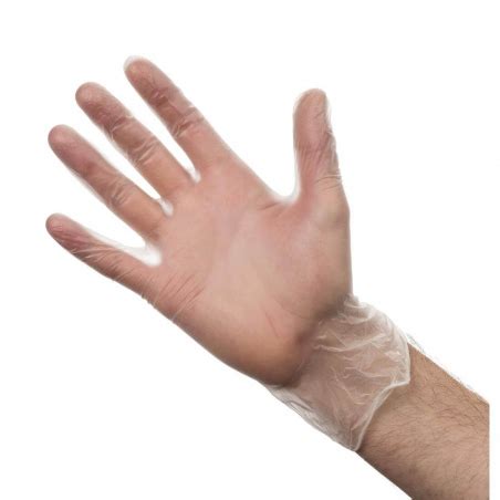 Gants en vinyle non poudrés Taille L Pack de 100 Réf Y247 L Vogue