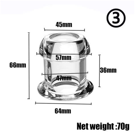 Spéculum creux Peeking perles anales plug anal avec bouchon tunnel d expansion transparent