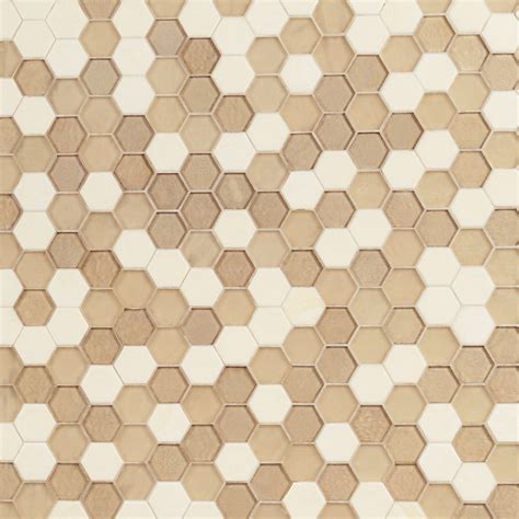 Ivy Hill Tile Argent Hex 1181 In X 1193 In Matte Glass Wall Mosaic Tile 097 Sq Ft Each