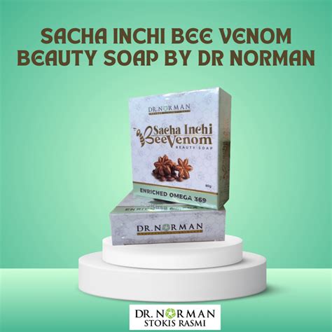 SACHA INCHI BEE VENOM BEAUTY SOAP BY DR NORMAN SABUN KECANTIKAN 80 GM