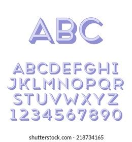 English Alphabet Vector Illustration Stock Vector Royalty Free