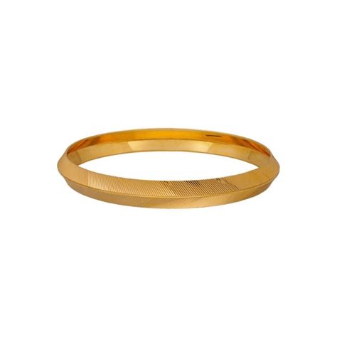 Buy 22Kt Line Texture Gold Kada For Men 18VI9185 Online From Vaibhav