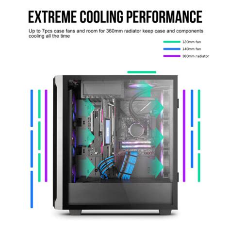 Segotep T E Atx Pc Case Atx Gaming Computer Case Ubuy India