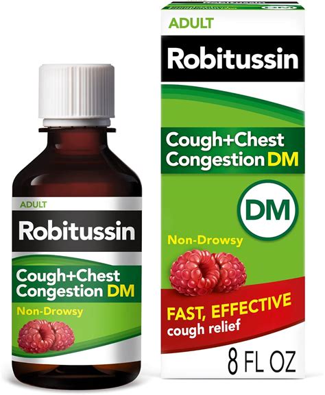 Amazon Robitussin Tos Y Congesti N De Pecho Dm Supresor De Tos Y