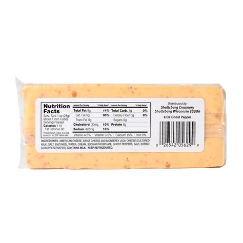 Shullsburg Creamery Extremely Hot Ghost Pepper Cheese 227g Online At Best Price Soft Cheese