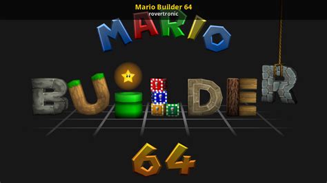 Mario Builder 64 Mod For Super Mario 64 Sm64 Mods