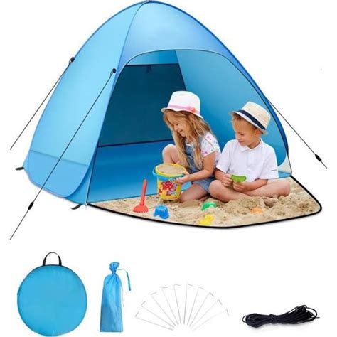 Tente De Plage Pop Up Tente Solaire Upf Protection Uv Portable