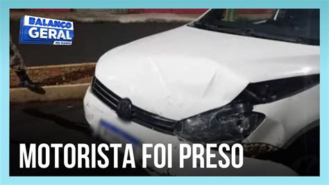 Idoso atropela mulher bate em carros e ainda tenta fugir a pé