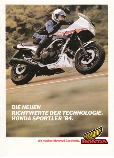 Prospekt HONDA Motorrad Programm 1984 Sportler Prospekt Brochure