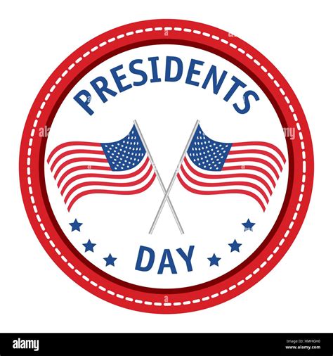 Happy Presidents Day Poster Vector Illustration Design Stock Vector