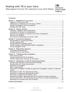 Fillable Online Dealing With Tb In Your Herd Fax Email Print Pdffiller