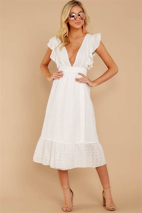 White Eyelet Midi Dress Dresses Images 2022