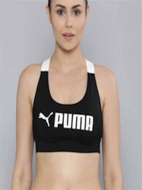 Buy Puma Sustainable Brand Logo Printed Padded Seamless Drycell Fit Mid Impact Training