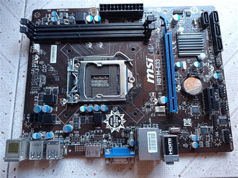 Motherboard Msi H M E Lga Micro Atx Complete Ebay