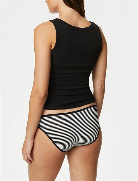 Buy Pk Cotton Lycra Bikini Knickers At Marks Spencer