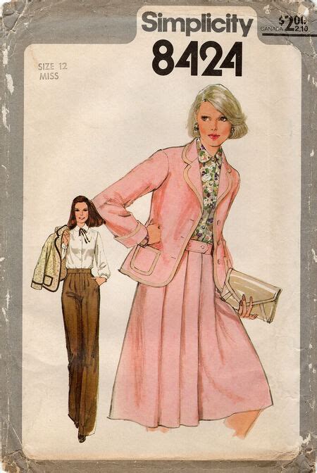 Simplicity 8424 D Vintage Sewing Patterns Fandom