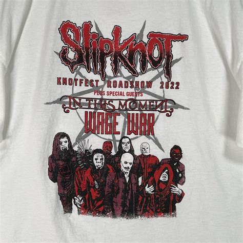 Slipknot Shirt Knotfest Roadshow 2022 Men XXL White C Gem