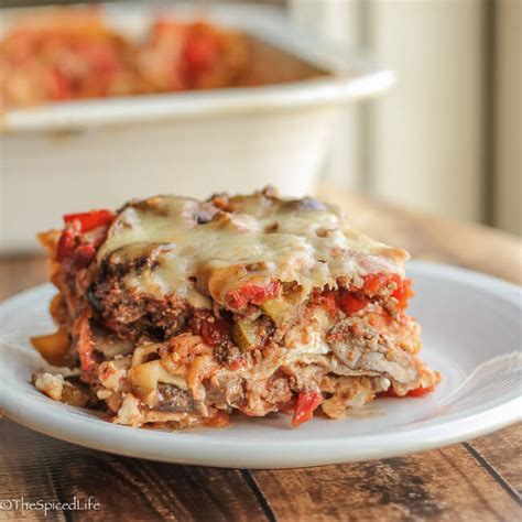 Healthy Lasagna - The Spiced Life