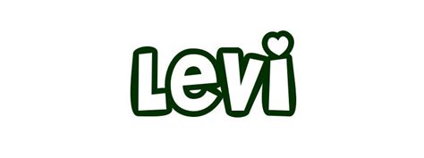 Coloring Page First Name Levi