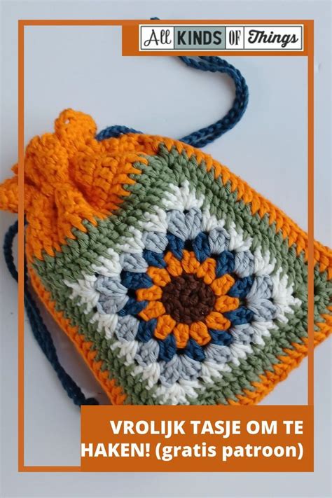 Vrolijk Tasje Haken Met Een Granny Square Haken Breien En Haken