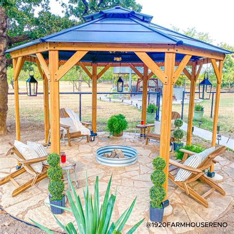 Sunjoy 13 X 13 Ft Cedar Framed Octagon Wood Gazebo With Double Tiered