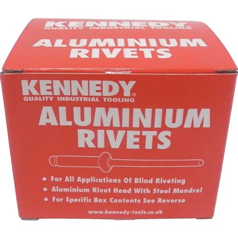 Kennedy 4mm Long Aluminium Rivets Box 500 Ken 56 At Zoro