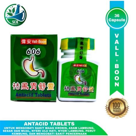 Jual Vaal Boon 606 Antacid Tablet Obat Maag Original 1 Botol