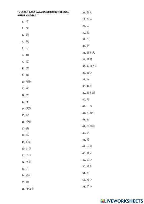 soal  dasar herusensei liveworksheets